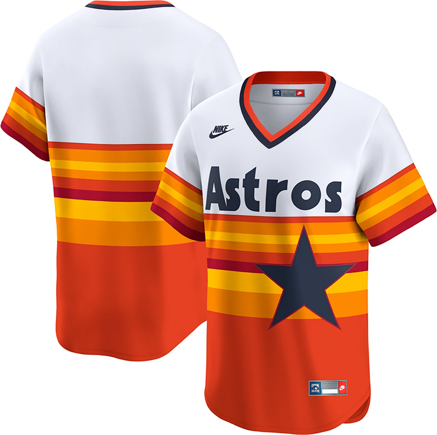Nike Houston Astros Throwback Cooperstown Collection Limited Jersey - view number 4