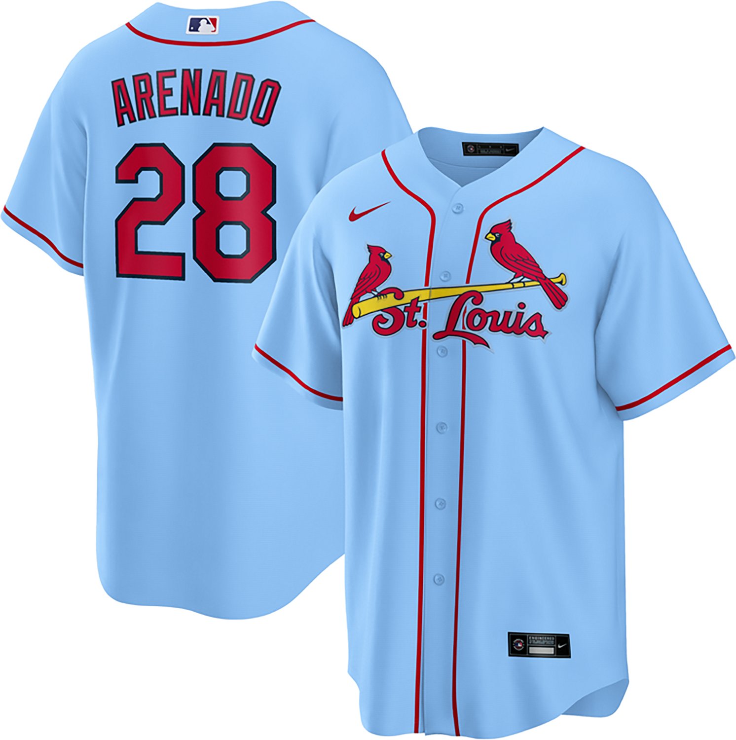 Nike Nolan Arenado Light St Louis Cardinals 2024 Alternate Replica Jersey - view number 3