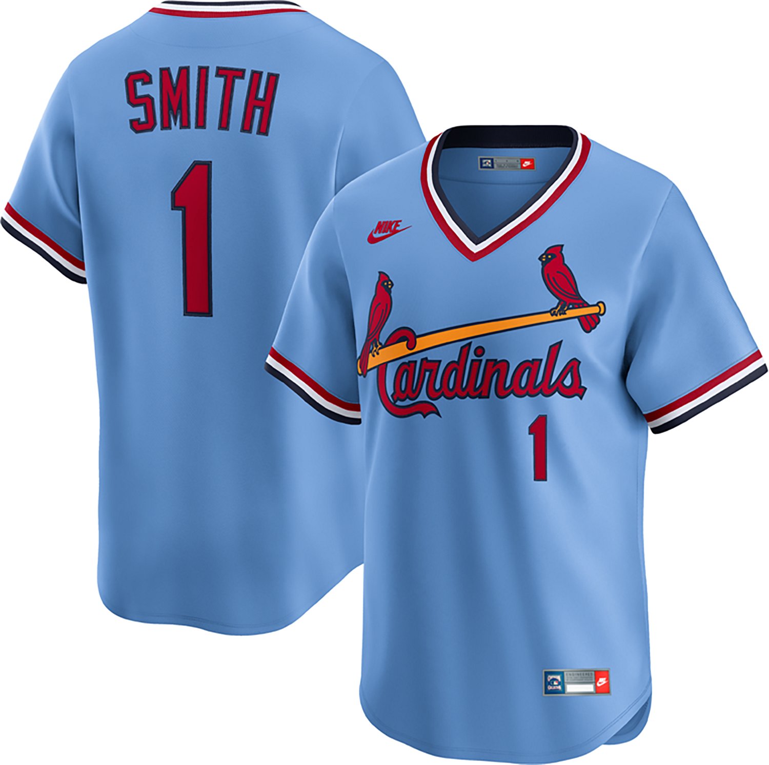 Nike Men's Cardinals Ozzie '67-'97 Cooperstown Limited N&N Jersey - view number 3