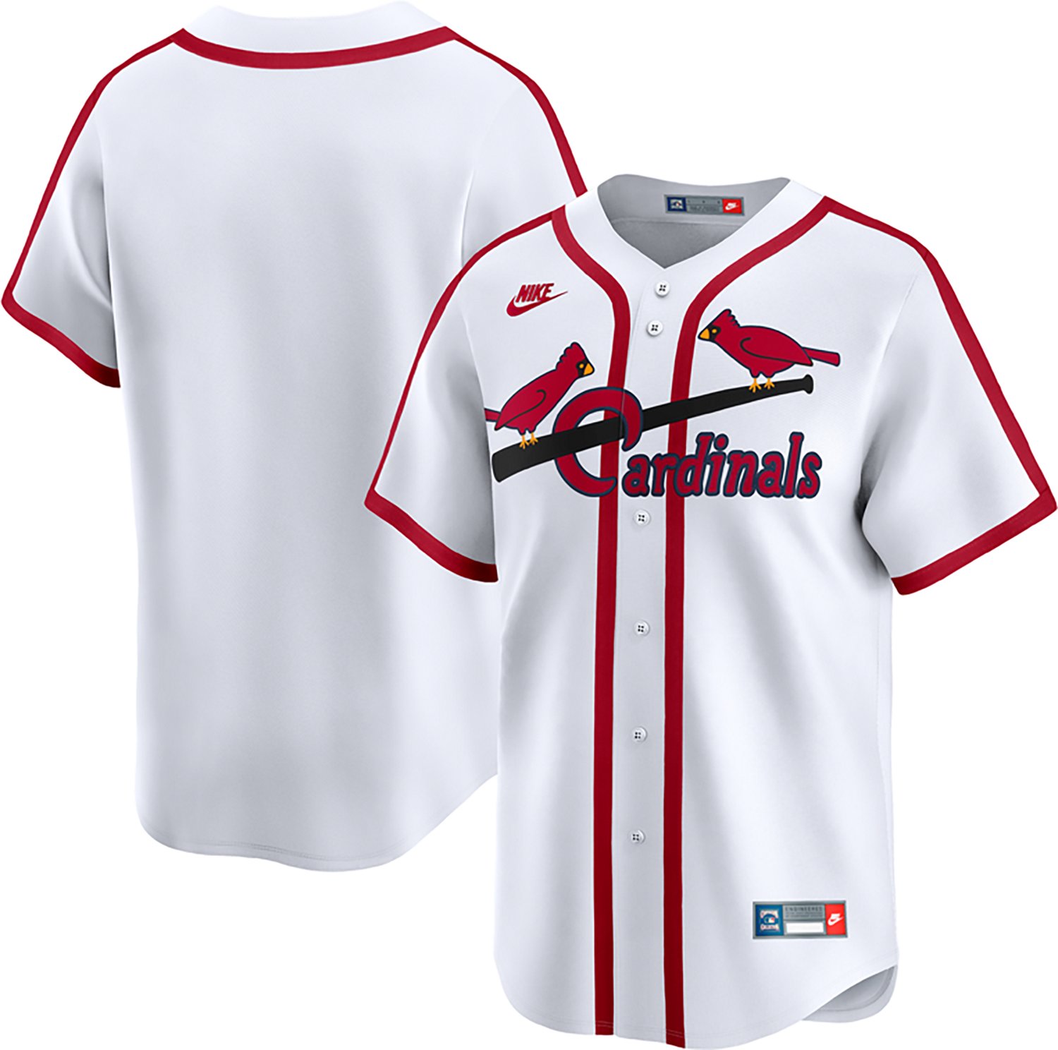 Nike Men's Cardinals '42-'44 Cooperstown Limited Jersey - view number 3