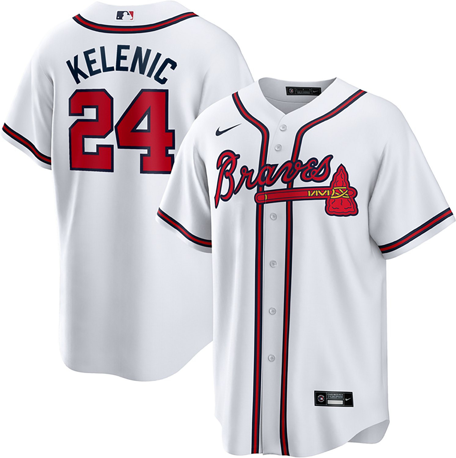 Nike Jarred Kelenic Atlanta Braves Home Replica Jersey - view number 3