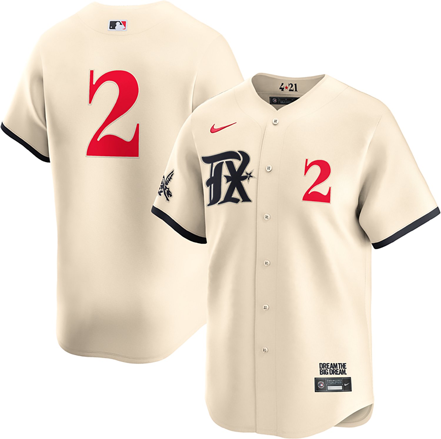 Nike Men's Rangers Semien City Connect Limited N&N Jersey - view number 3