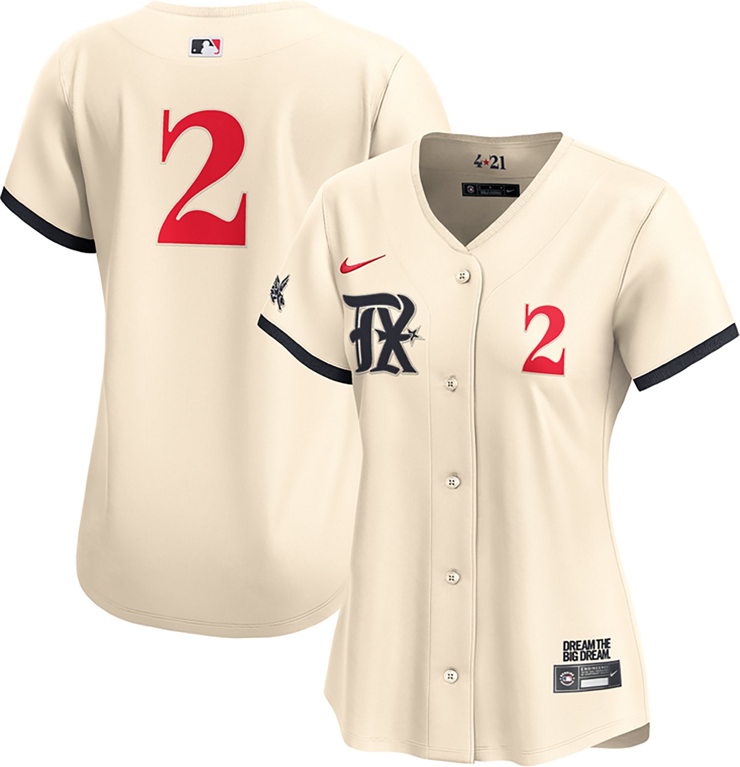 Nike Women's Rangers Semien City Connect Limited N&N Jersey - view number 3