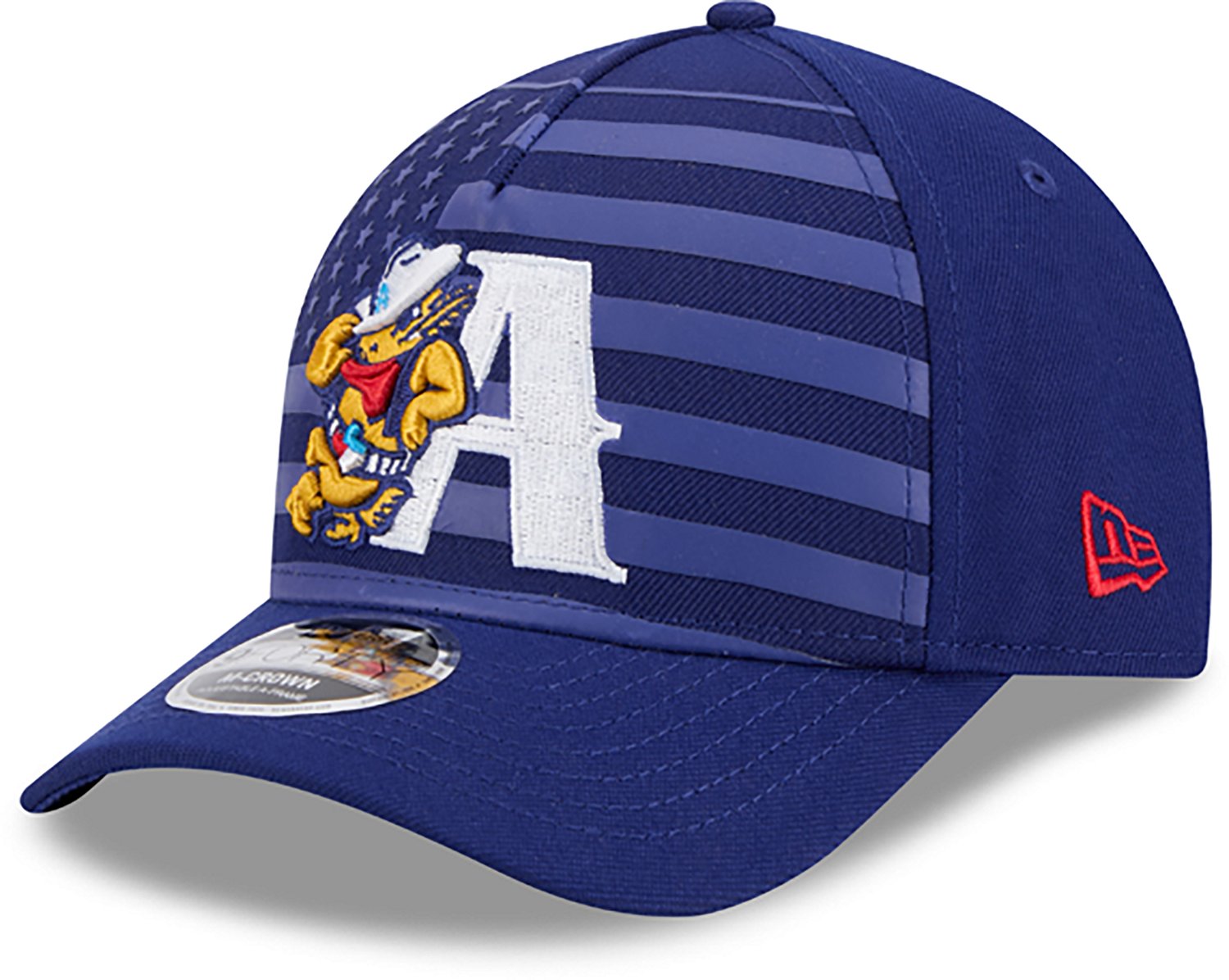 New Era Men's Amarillo Sod Poodles Tonal Flag 9FORTY Cap  - view number 4