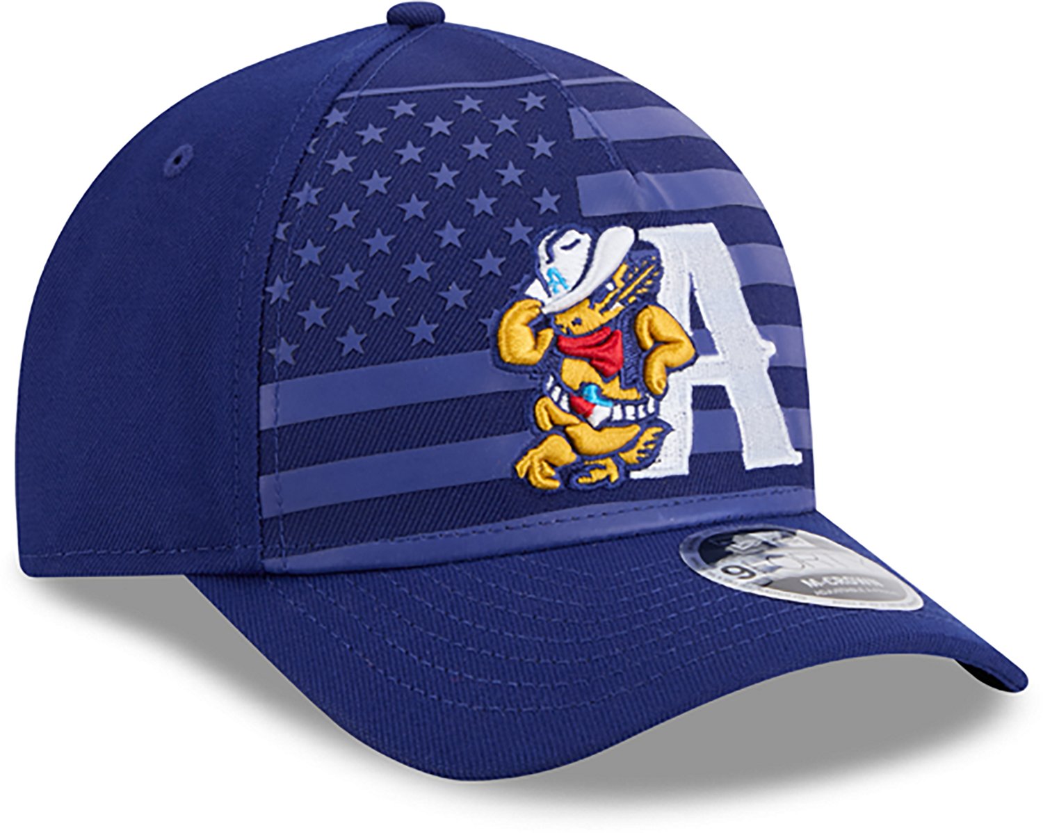 New Era Men's Amarillo Sod Poodles Tonal Flag 9FORTY Cap  - view number 5