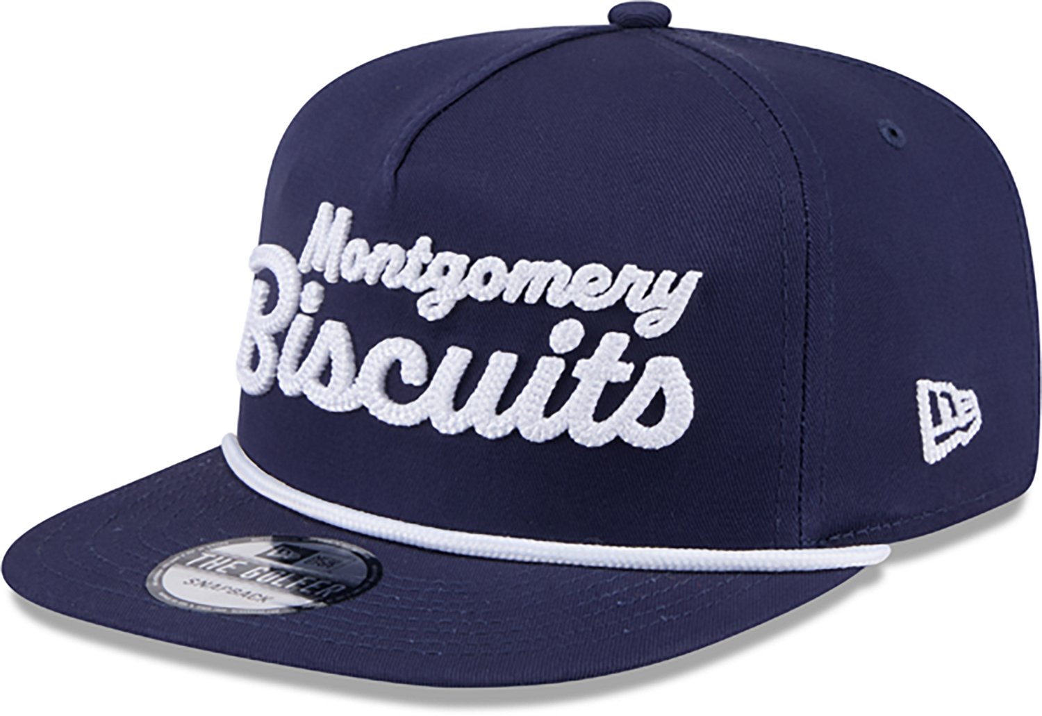 New Era Men's Montgomery Biscuits Team Script Golfer Cap