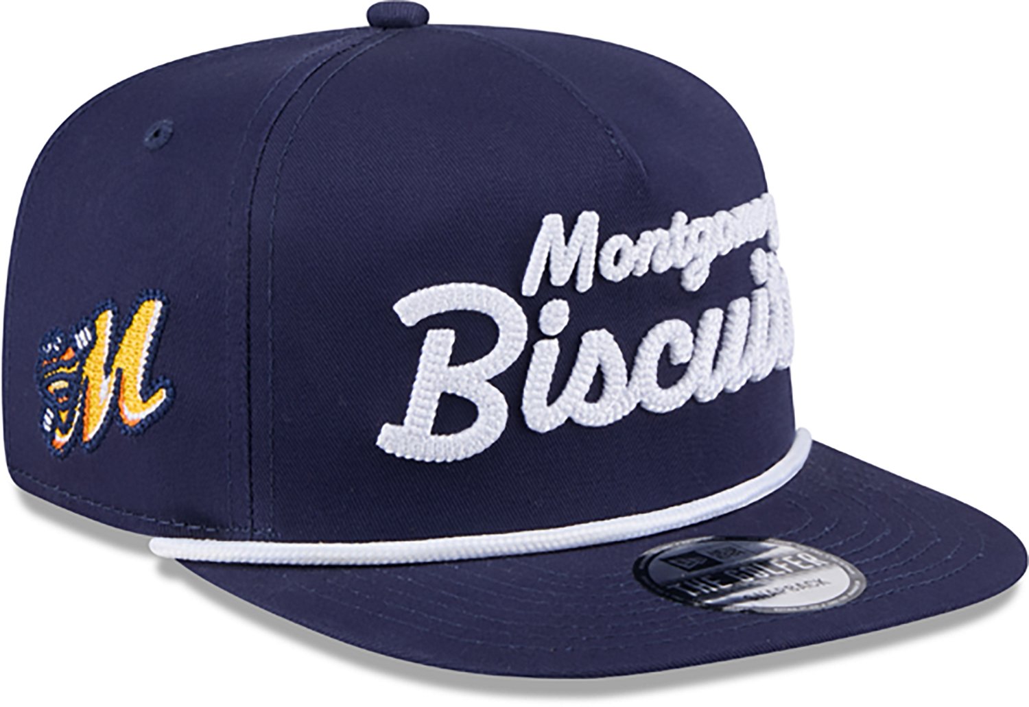 New Era Men's Montgomery Biscuits Team Script Golfer Cap