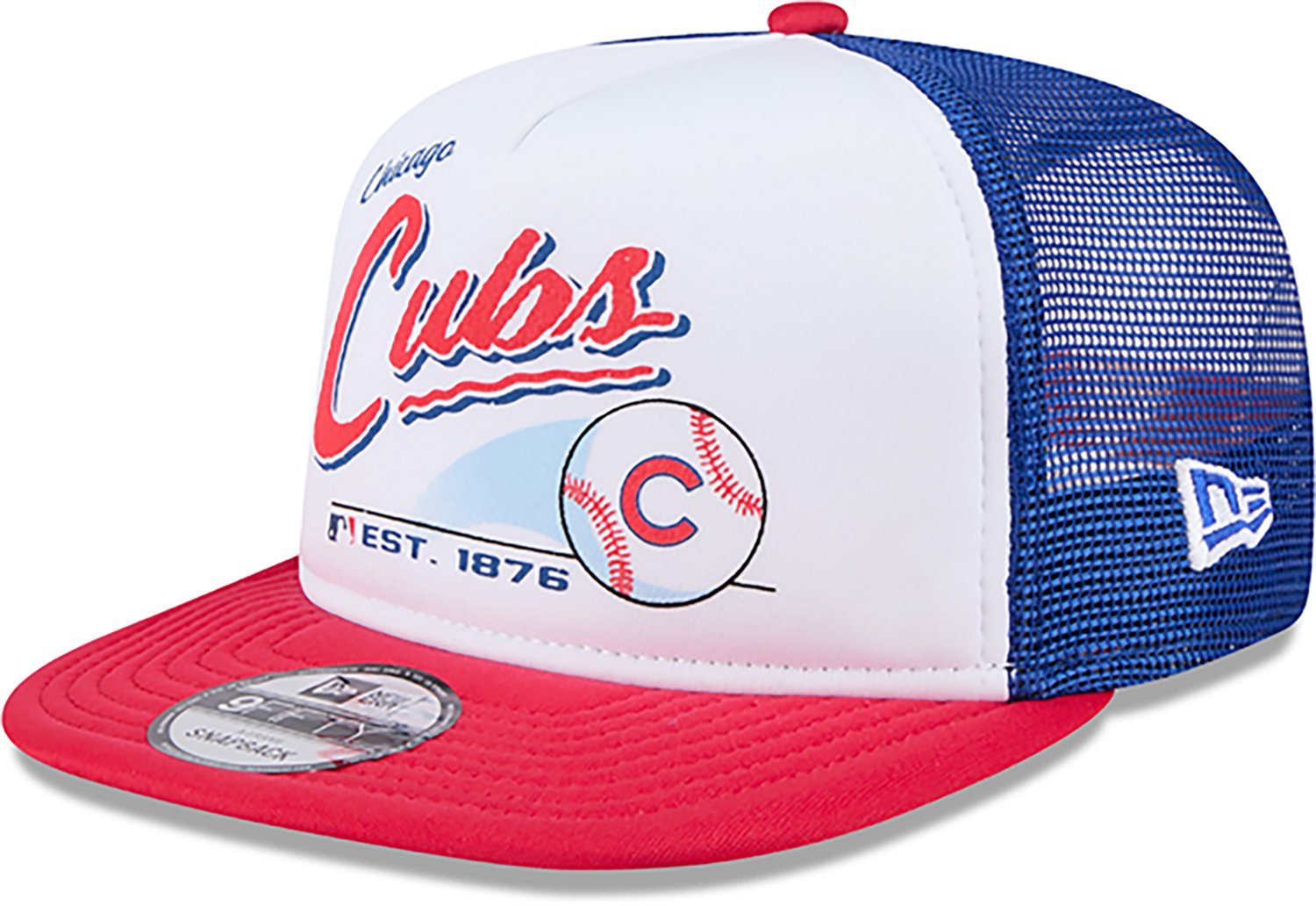 New Era Men's Chicago Cubs A-Frame Retro Script 9FIFTY Cap  - view number 3
