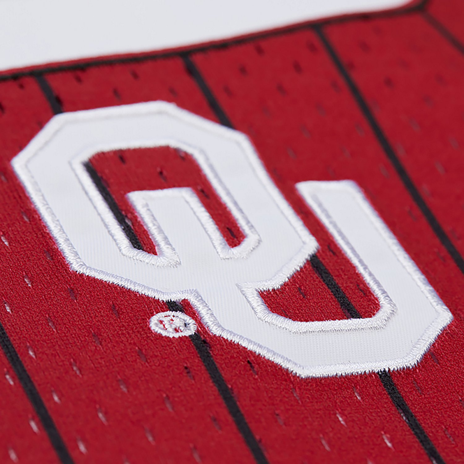 Mitchell & Ness Men's Oklahoma Double Play Primary Logo Baseball Jersey - view number 4