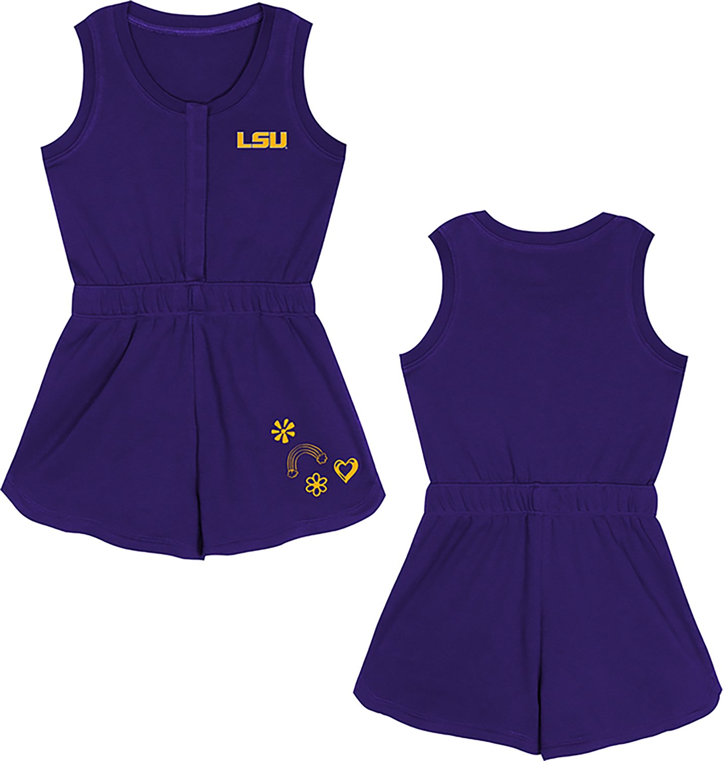 Outerstuff Toddler Girls' Louisiana State University Super Girl Romper - view number 3