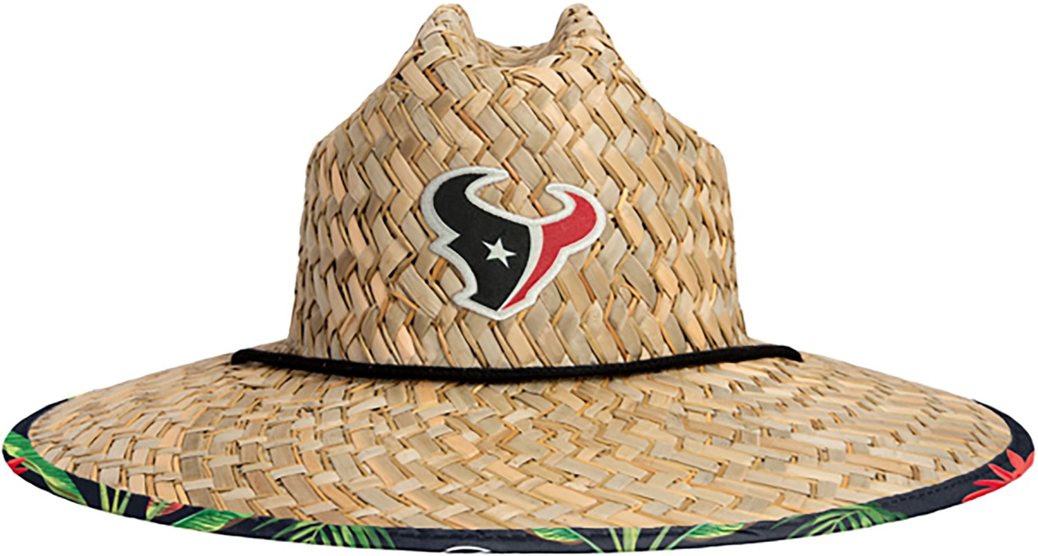 FOCO Men's Houston Texans Floral Print Straw Hat - view number 4