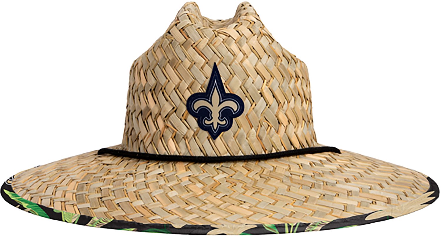 FOCO Men's New Orleans Saints Floral Print Straw Hat - view number 3