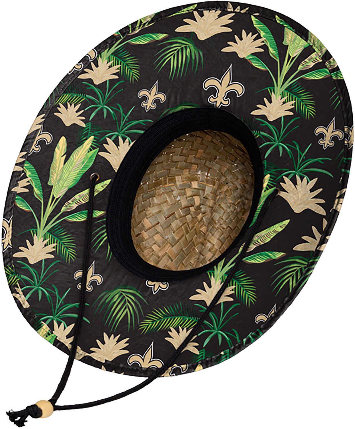FOCO Men's New Orleans Saints Floral Print Straw Hat - view number 4