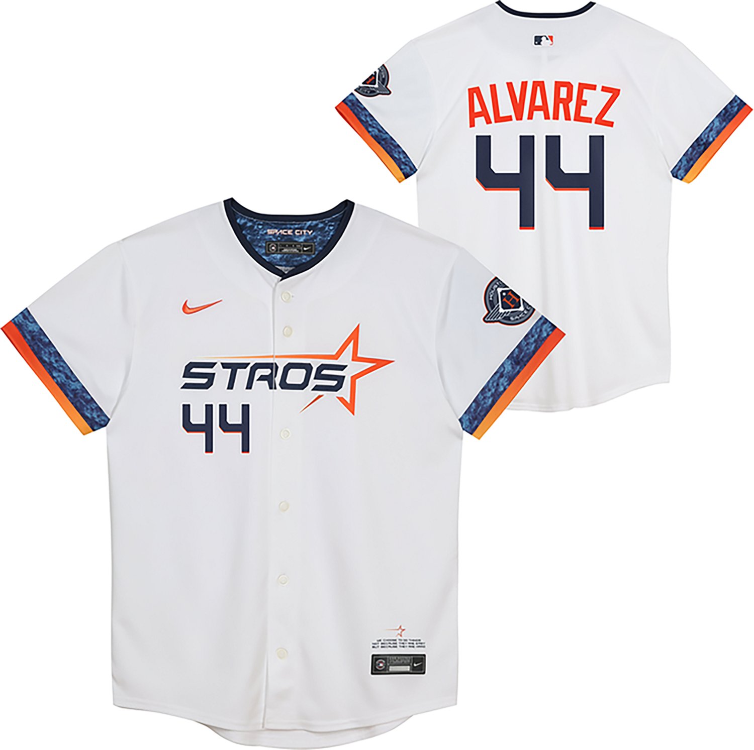 Nike Boys' 4-7 Houston Astros Yordan Alvarez Limited City Connect Player Jersey - view number 3