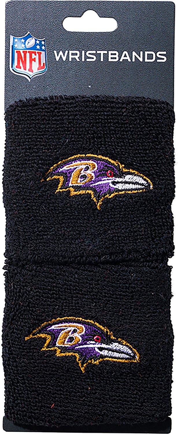 Franklin Baltimore Ravens Embroidered Wristbands - view number 2