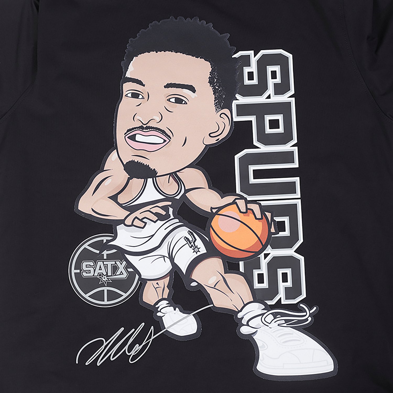 Pro Standard Men's San Antonio Spurs V. Wembanyama N&N Remix Avatar Drive Single Jersey T-shirt - view number 4