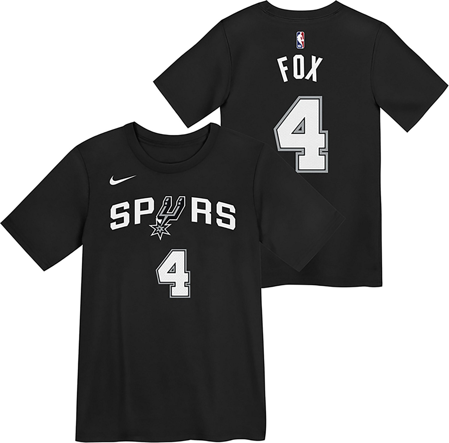Nike Boys' Spurs D. Fox Icon N&N T-shirt - view number 3