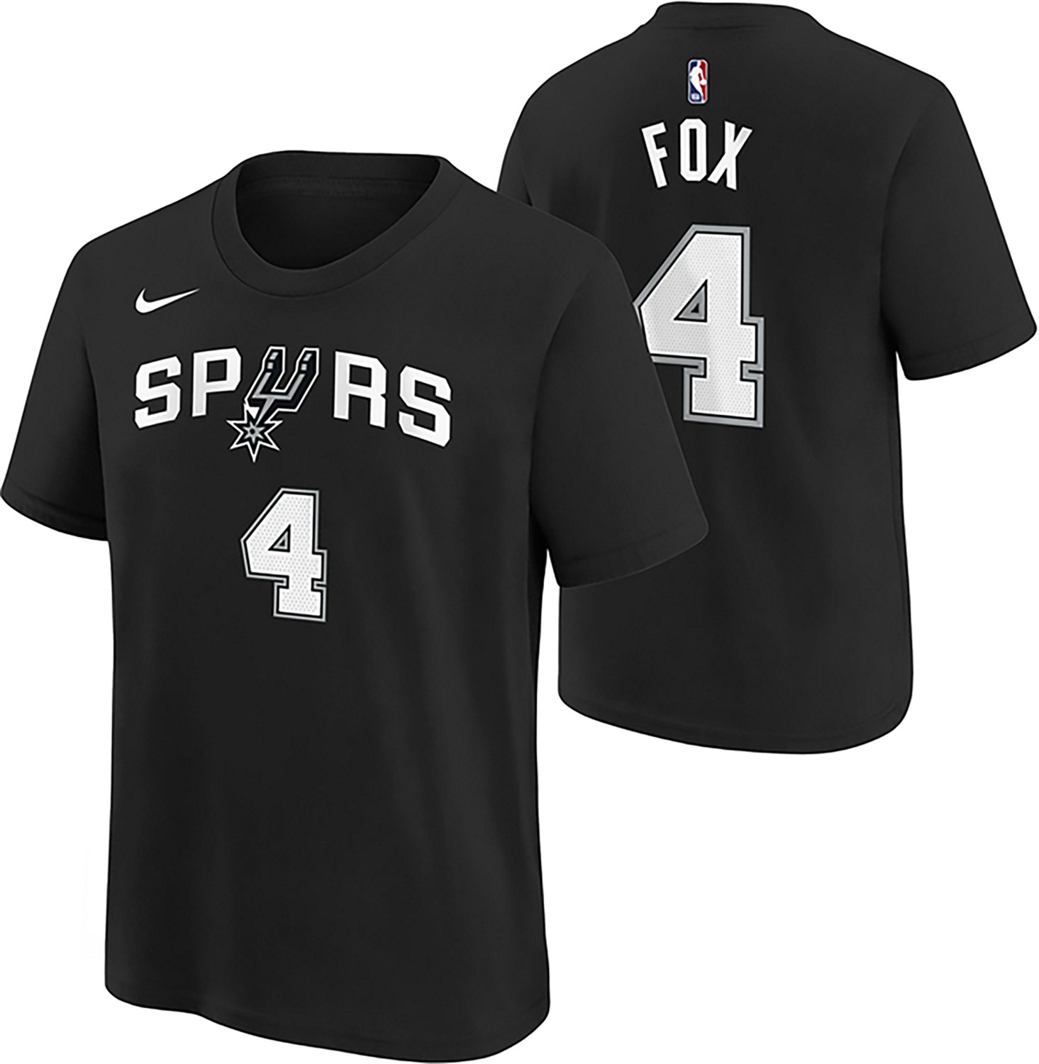 Nike Youth Spurs D. Fox Icon N&N T-shirt - view number 3