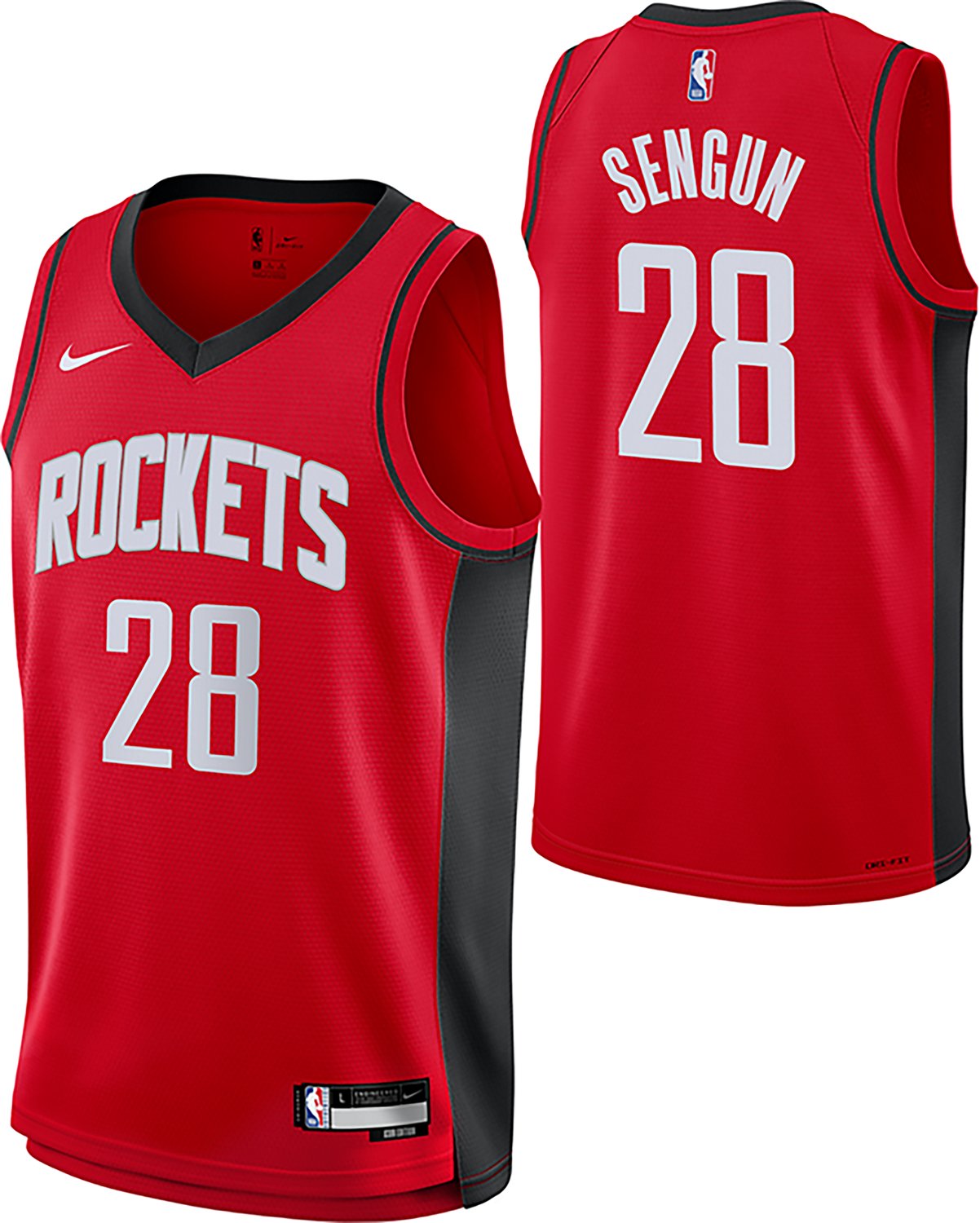 Nike Boys' Houston Rockets Alperen Sengun #28 Icon Swingman Jersey - view number 3