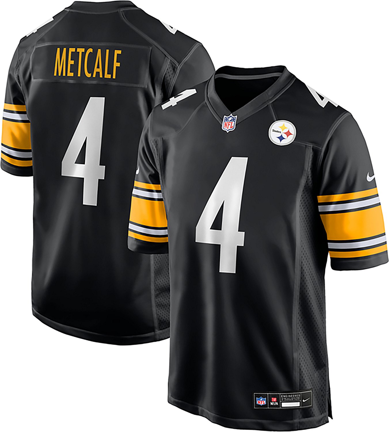 Nike Men's Steelers D. Metcalf Home Game N&N Jersey - view number 5
