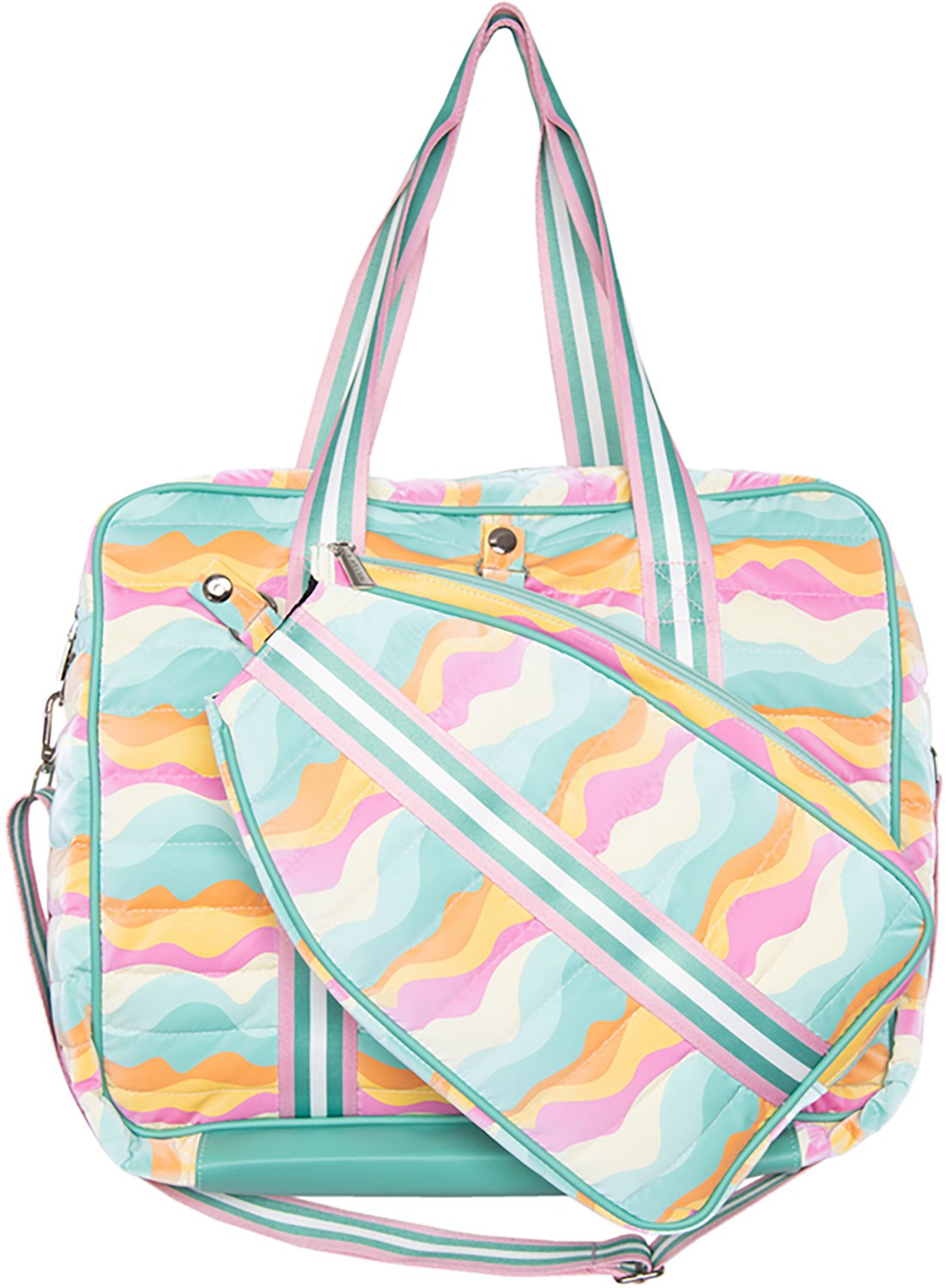 Katydid Pickleball Bag with Striped Strap