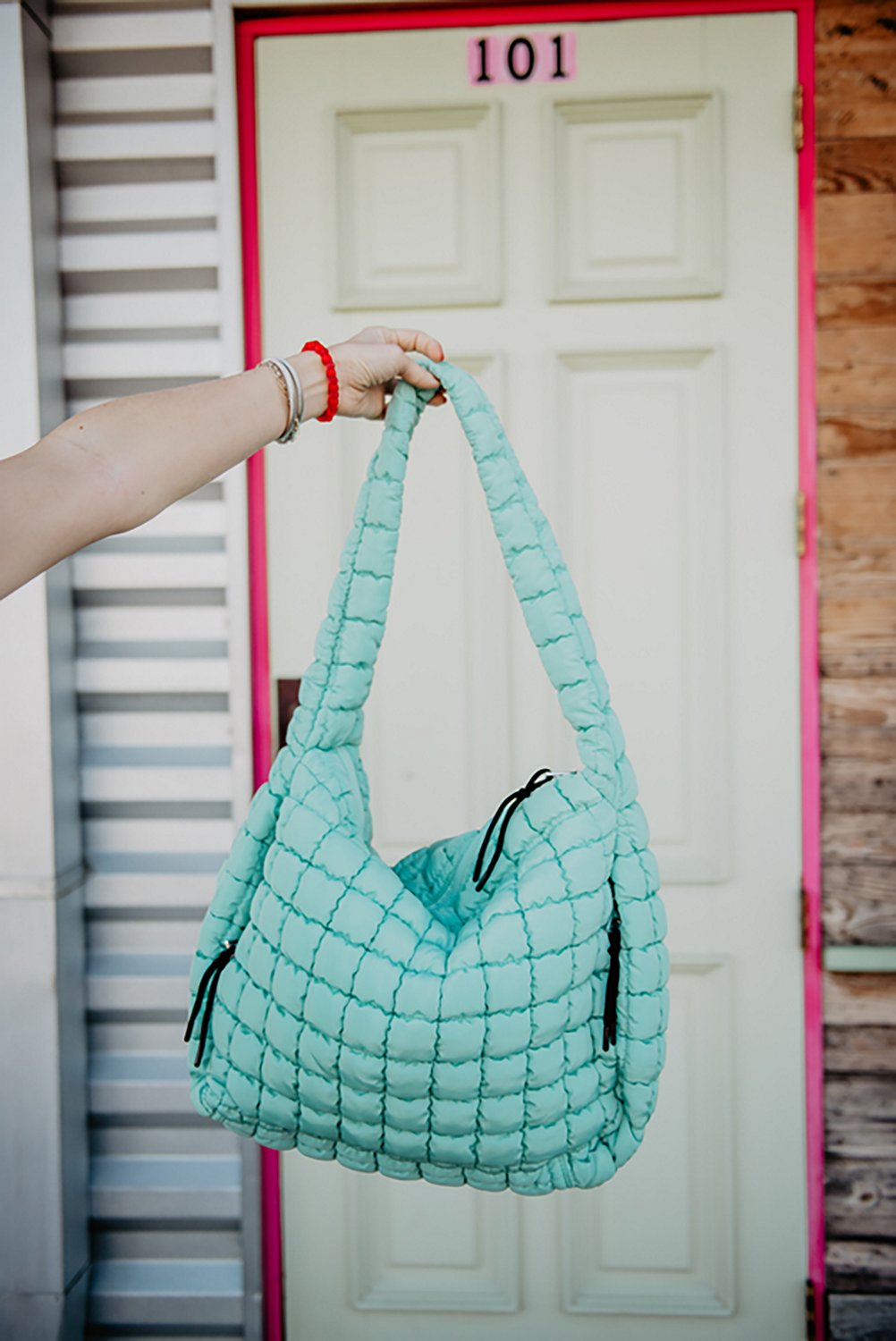 Katydid Quilted Tote Bag - view number 3