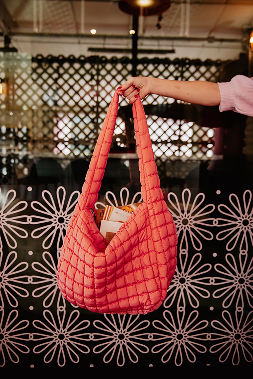 Katydid Quilted Tote Bag - view number 3