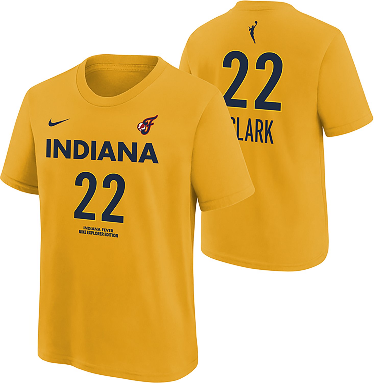 Nike Youth Indiana Fever Caitlin Clark #22 Pre Season Player Name & Number Short Sleeve T-shirt - view number 3
