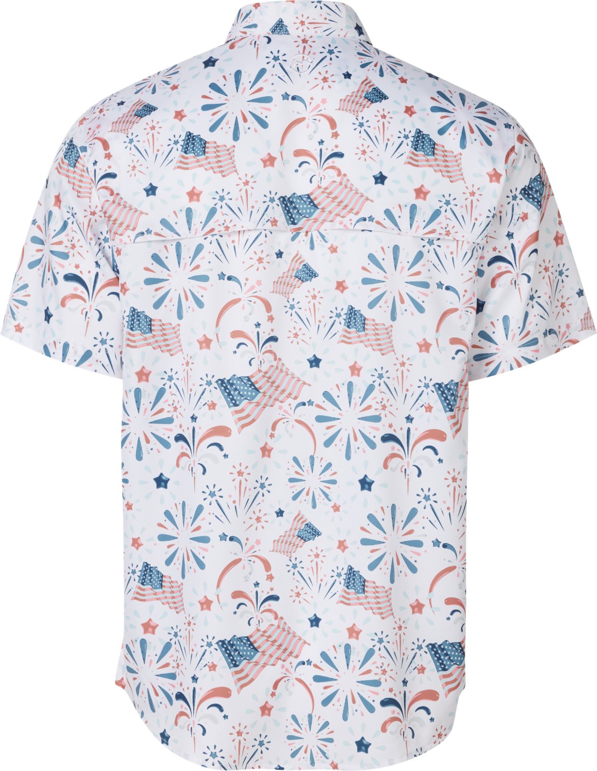Magellan Outdoors Men's Americana Print Short Sleeve Shirt - view number 4