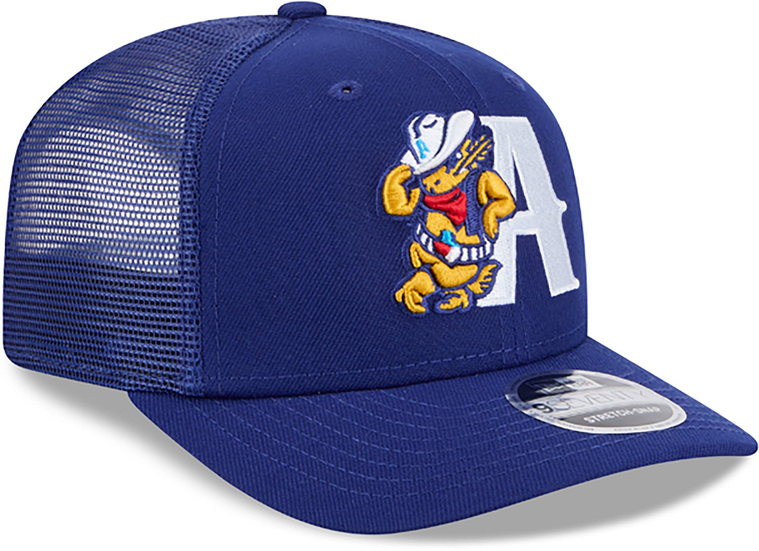 New Era Men's Amarillo Sod Poodles Evergreen Basic Mesh Back 9SEVENTY Cap - view number 4