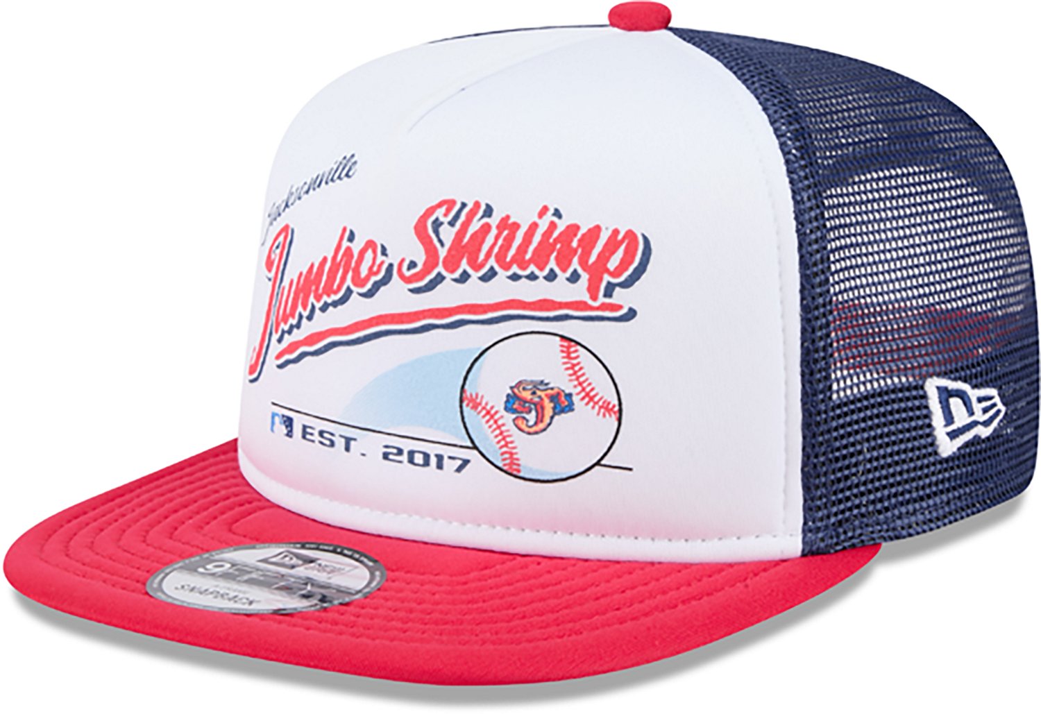 New Era Men's Jacksonville Jumbo Shrimp Retro Script 9FIFTY Cap  - view number 3