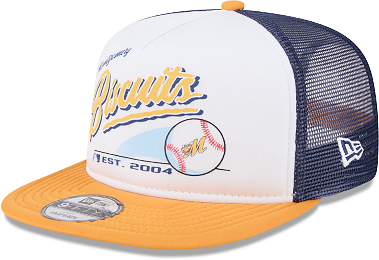 New Era Men's Montgomery Biscuits Retro Script 9FIFTY Cap  - view number 3