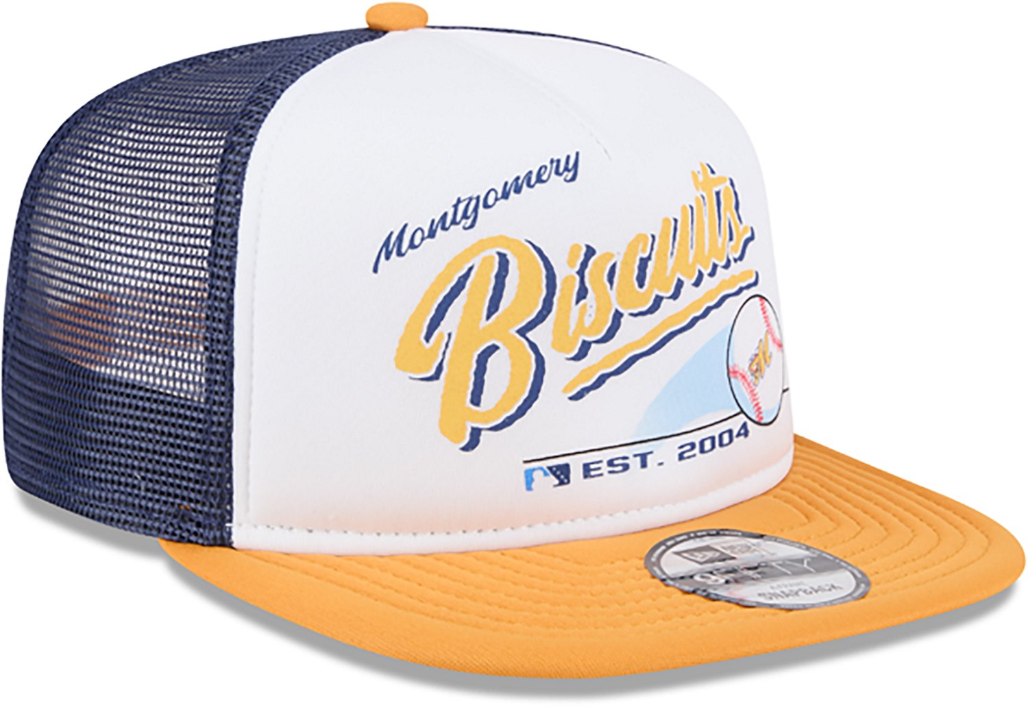 New Era Men's Montgomery Biscuits Retro Script 9FIFTY Cap  - view number 4
