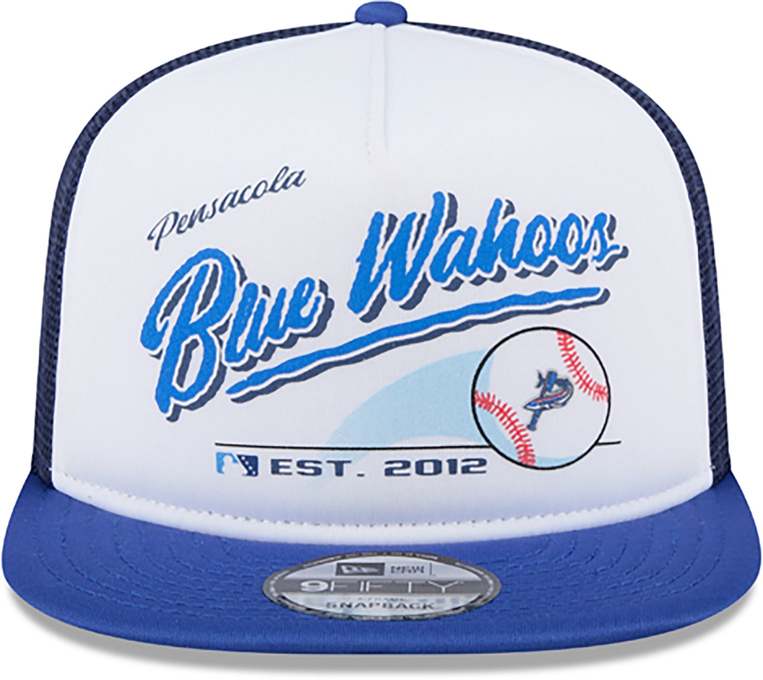 New Era Men's Pensacola Blue Wahoos Retro Script 9FIFTY Cap  - view number 3