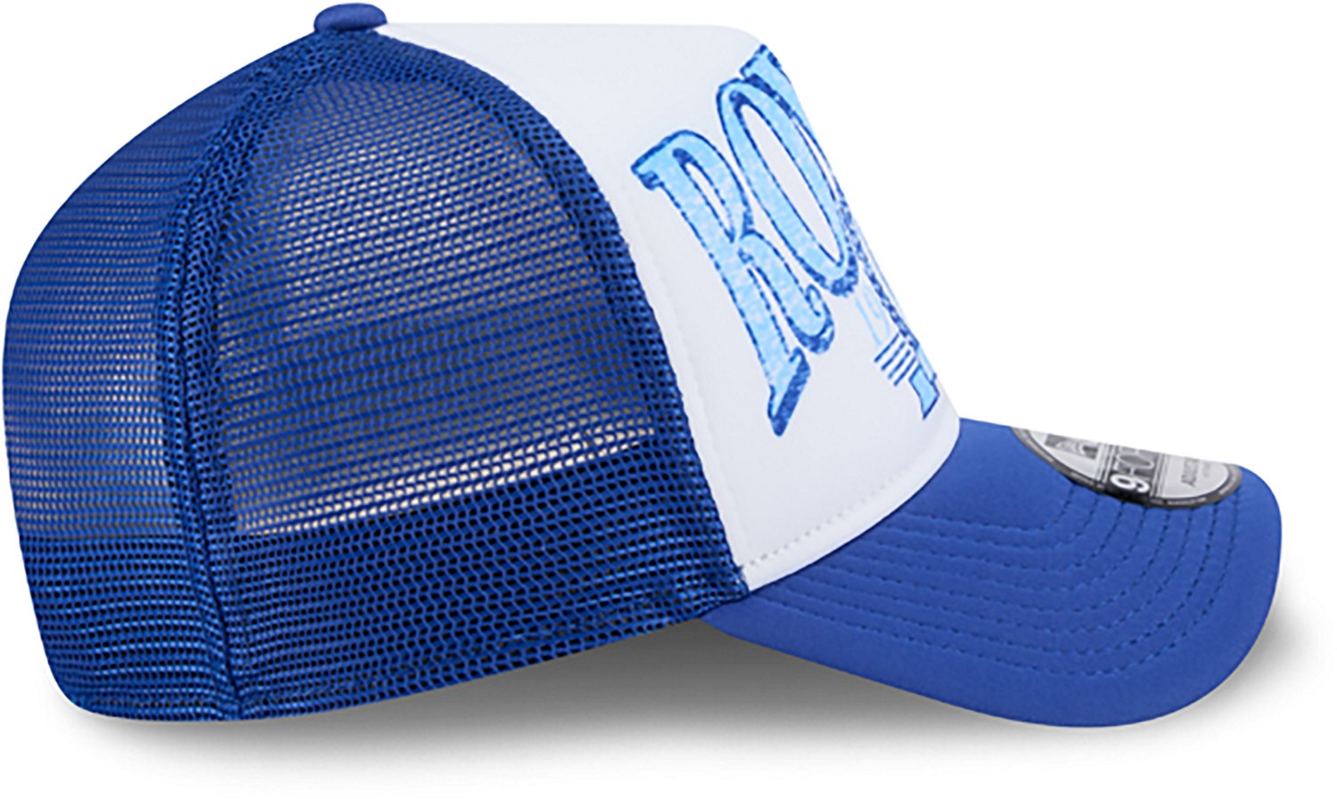 New Era Adults' Kansas City Royals Distressed 9FORTY A-Frame Trucker Cap - view number 8
