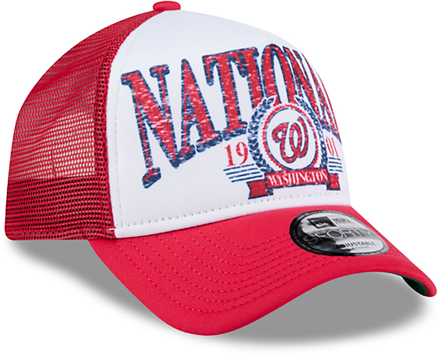New Era Men's Washington Nationals Distressed 9FORTY Cap  - view number 6