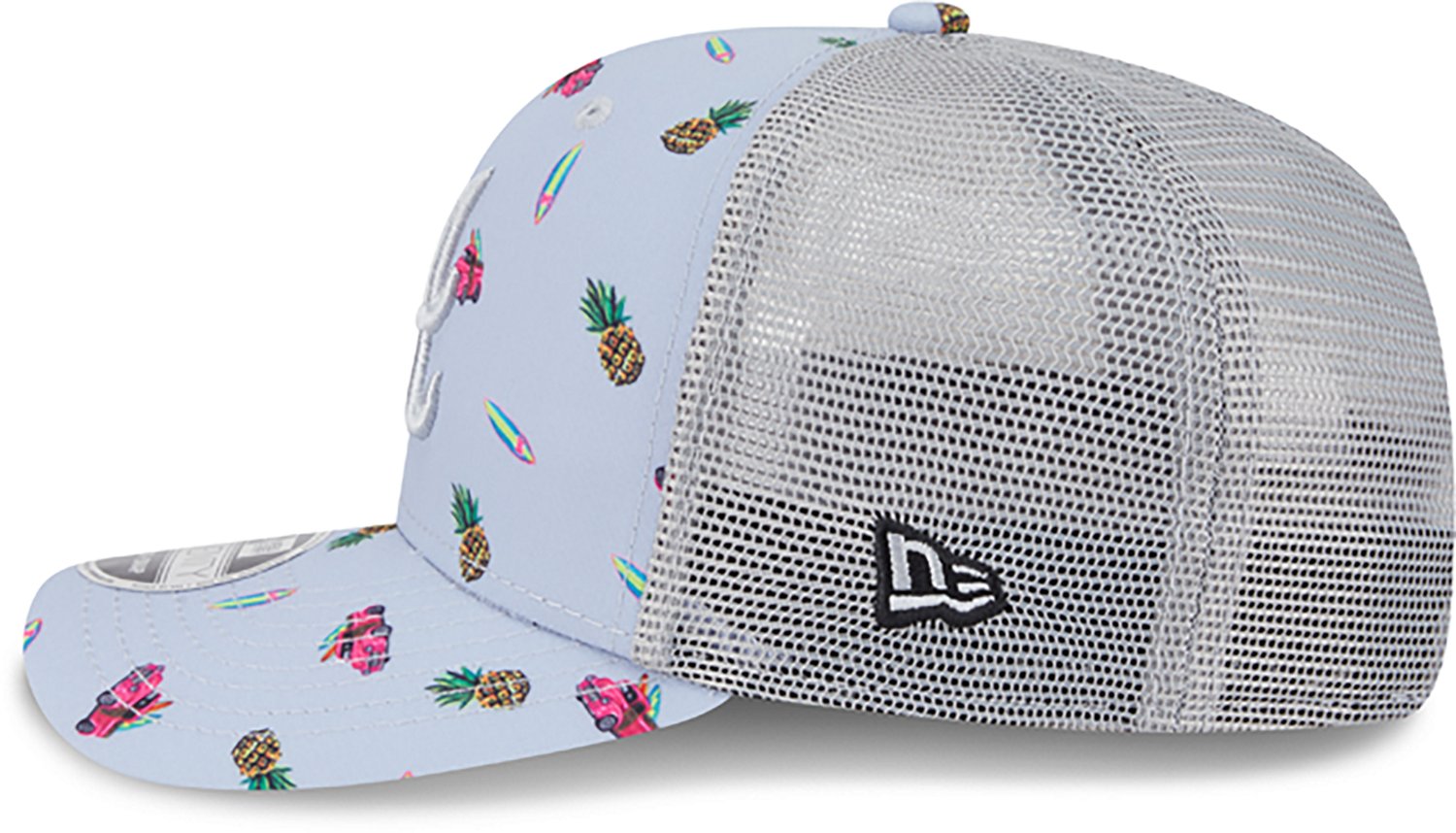 New Era Men's Atlanta Braves Pineapple Pattern 9SEVENTY Cap  - view number 5