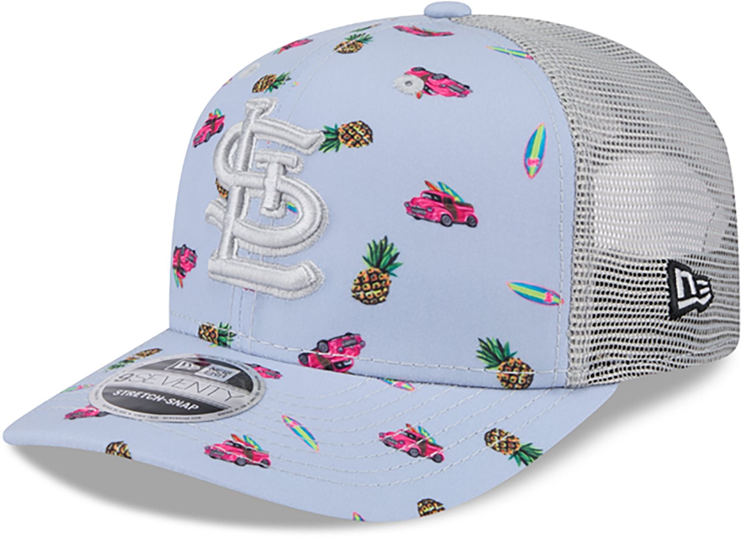 New Era Men's St. Louis Cardinals Pineapple Pattern 9SEVENTY Cap  - view number 3