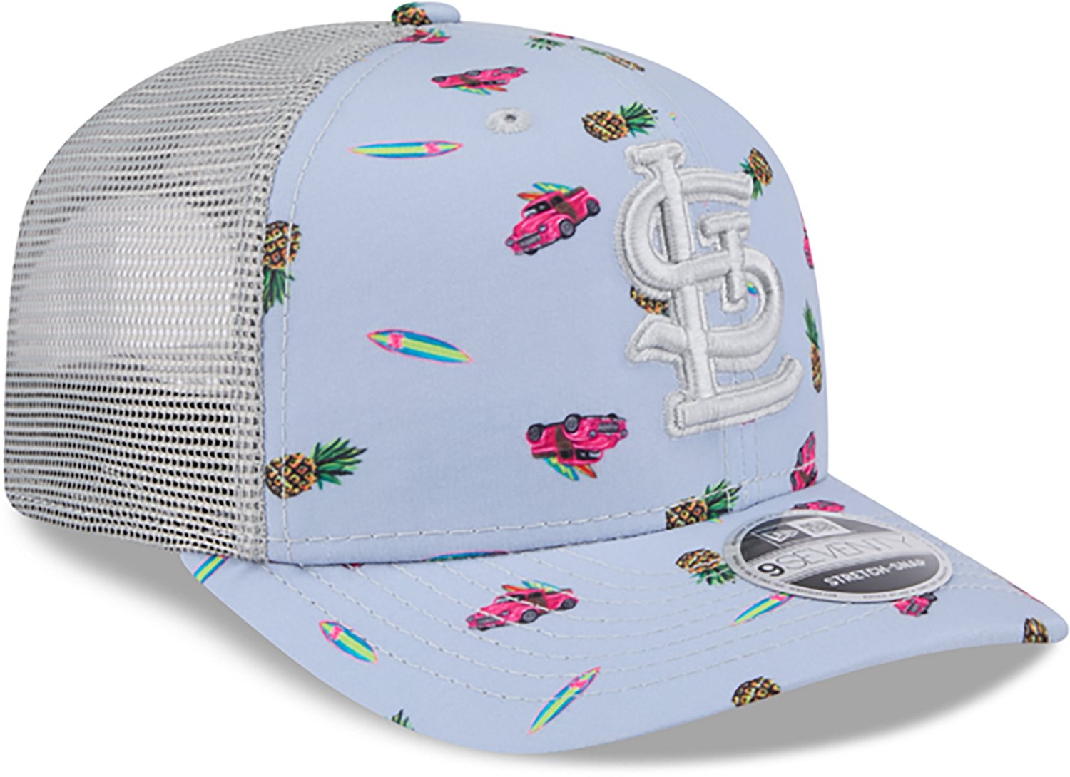 New Era Men's St. Louis Cardinals Pineapple Pattern 9SEVENTY Cap  - view number 4