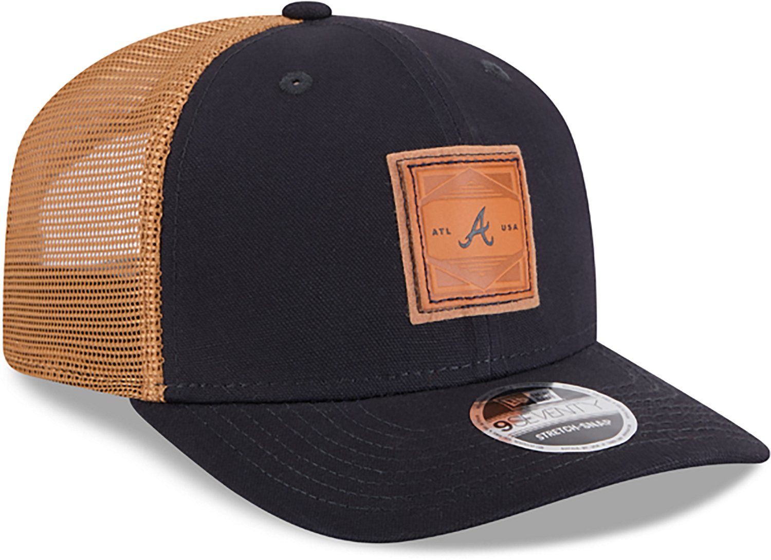 New Era Men's Atlanta Braves Debossed Logo 9SEVENTY Cap  - view number 4