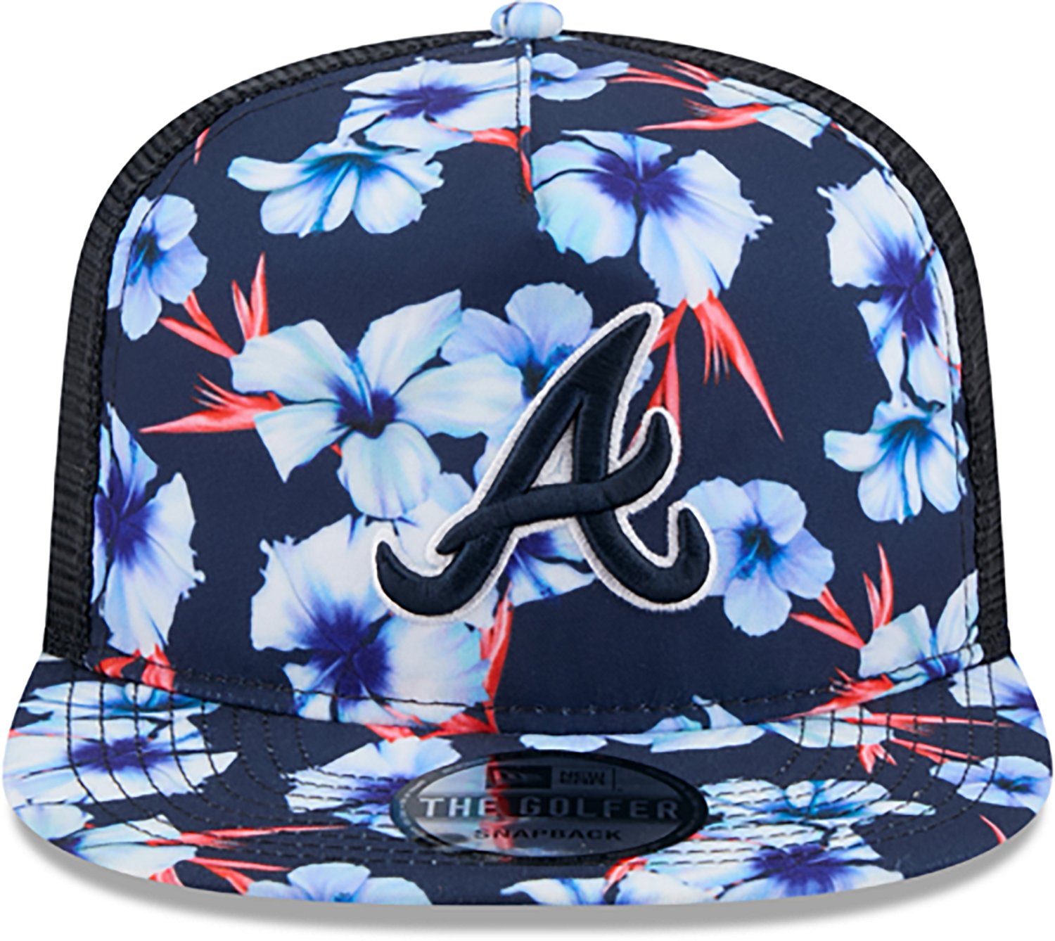 New Era Atlanta Braves Adults' Floral Pattern Golfer Cap