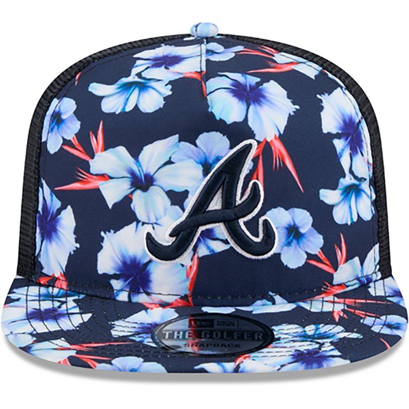New Era Atlanta Braves Adults' Floral Pattern Golfer Cap