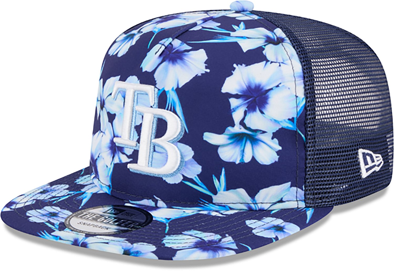 New Era Tampa Bay Rays Adults' Floral Pattern Golfer Cap                                                                         - view number 3