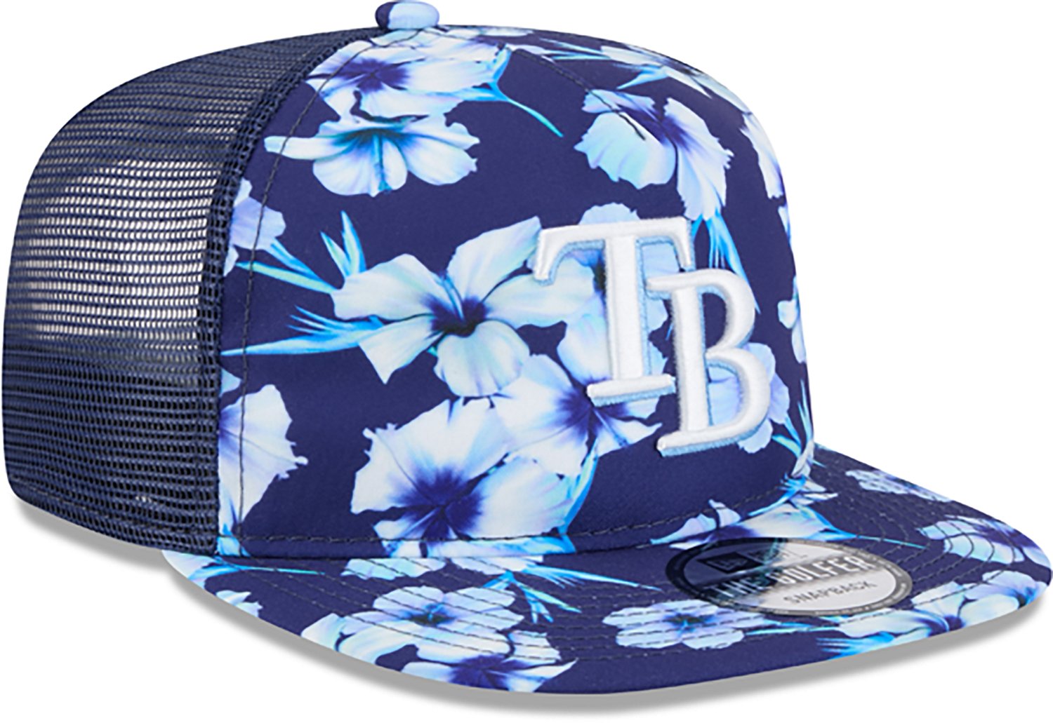 New Era Tampa Bay Rays Adults' Floral Pattern Golfer Cap                                                                         - view number 4