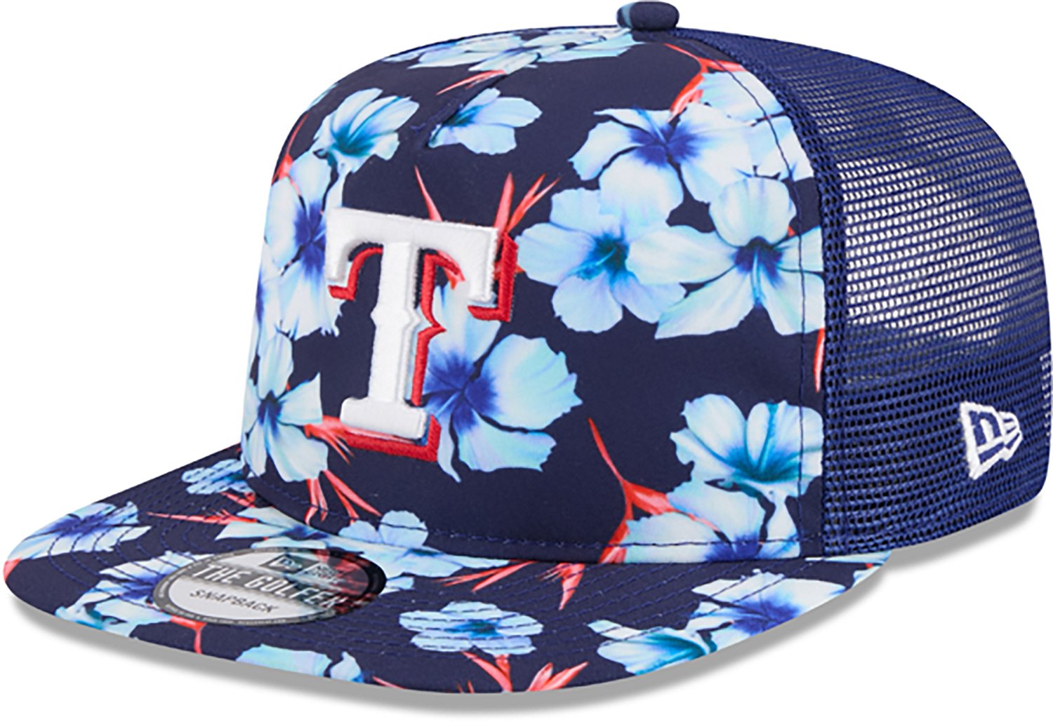 New Era Texas Rangers Adults' Floral Pattern Golfer Cap - view number 3