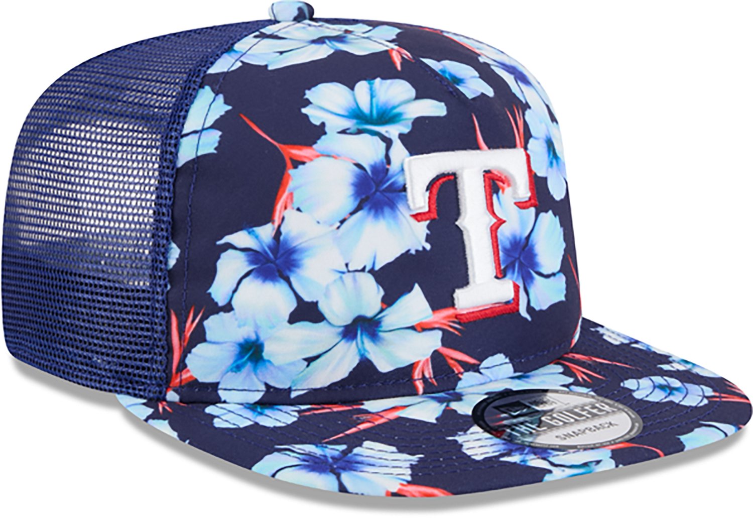 New Era Texas Rangers Adults' Floral Pattern Golfer Cap - view number 4