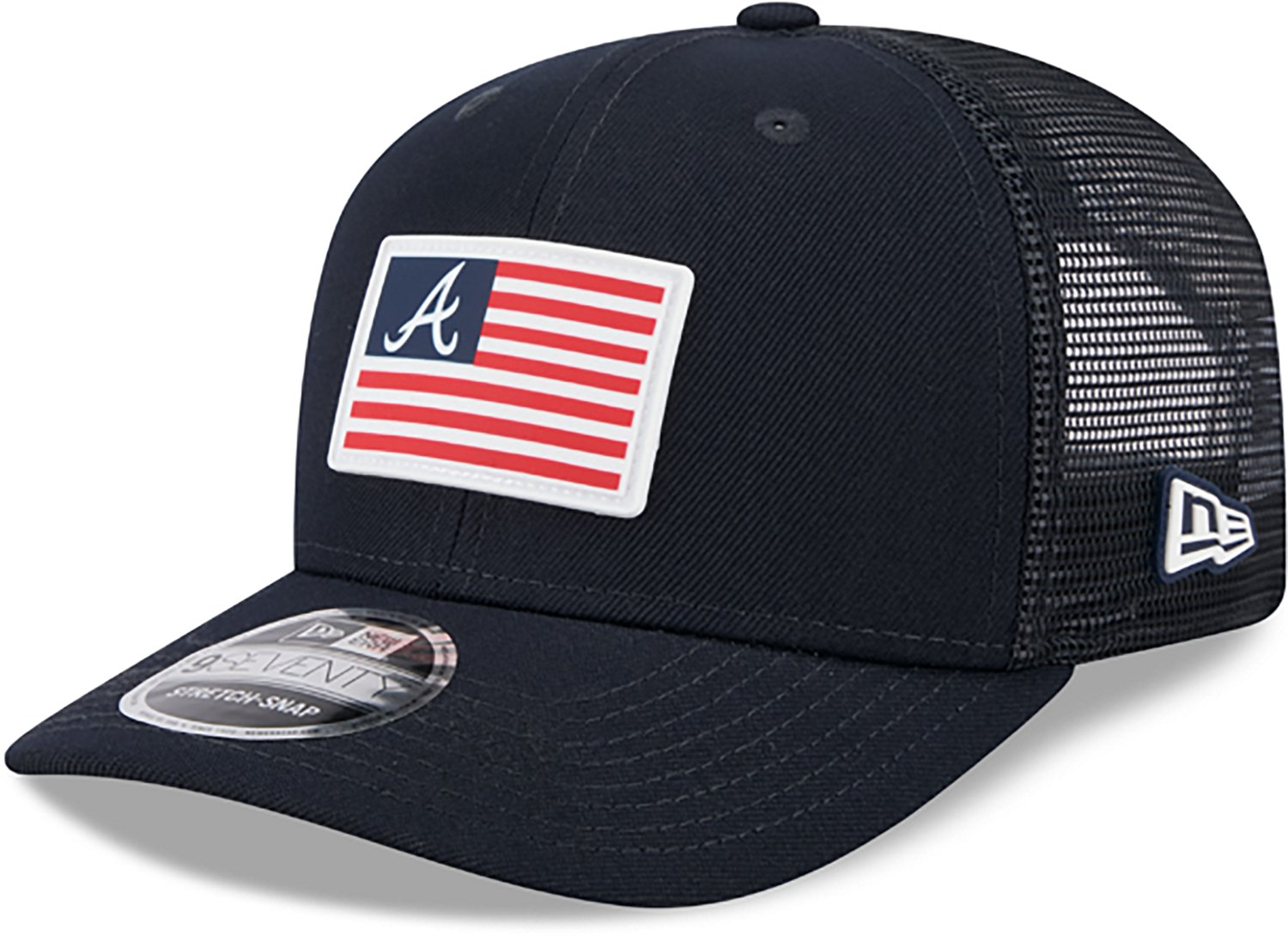 New Era Adults' Braves OTC Patch Flag 9SEVENTY Cap - view number 3