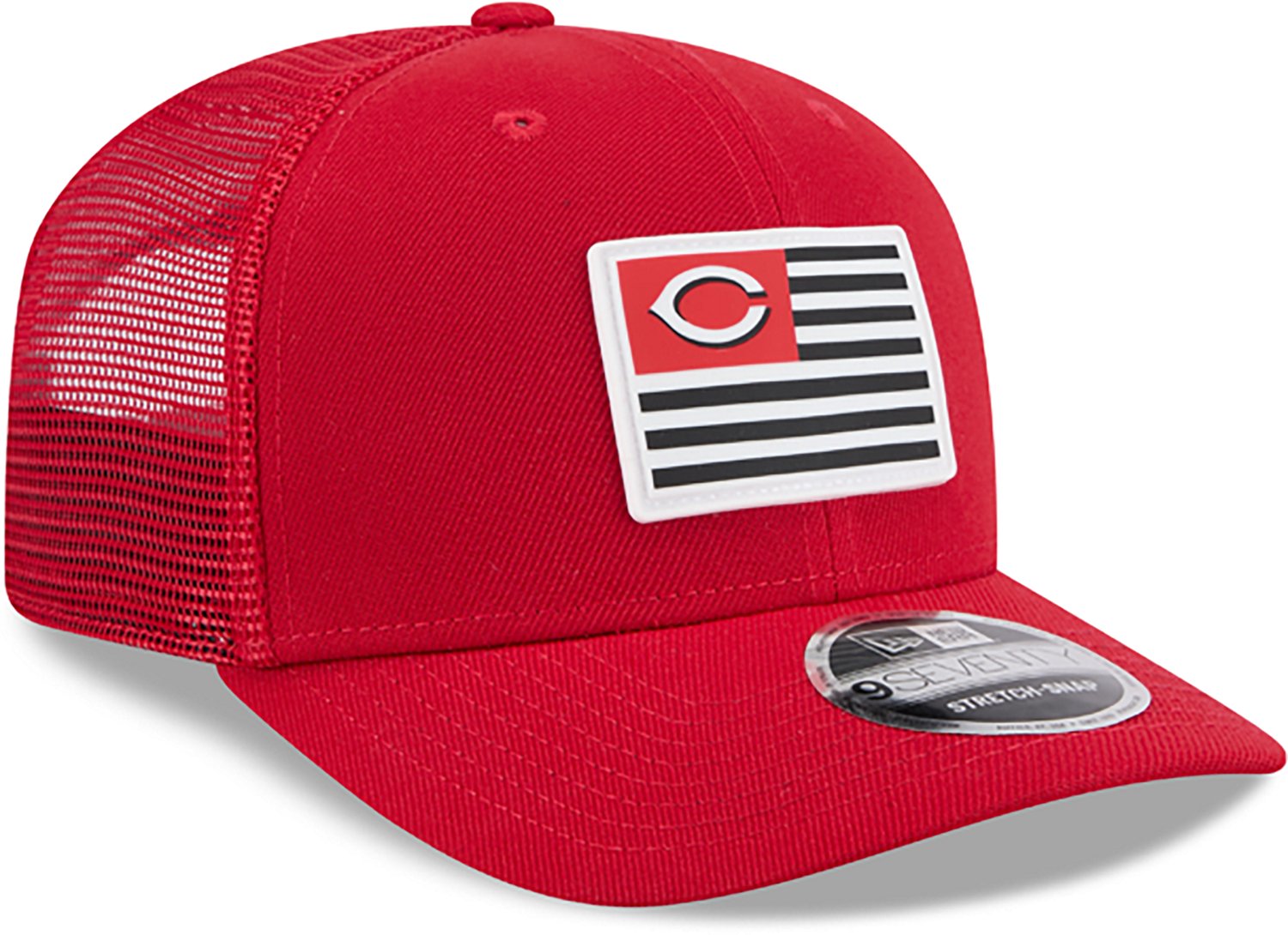 New Era Adults' Reds OTC Patch Flag 9SEVENTY Cap - view number 4