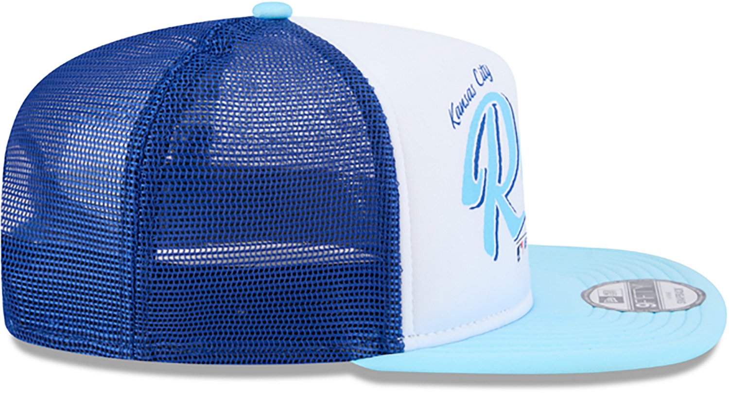 New Era Adults' Kansas City Royals Retro Script 9FIFTY A-Frame Trucker Cap - view number 6