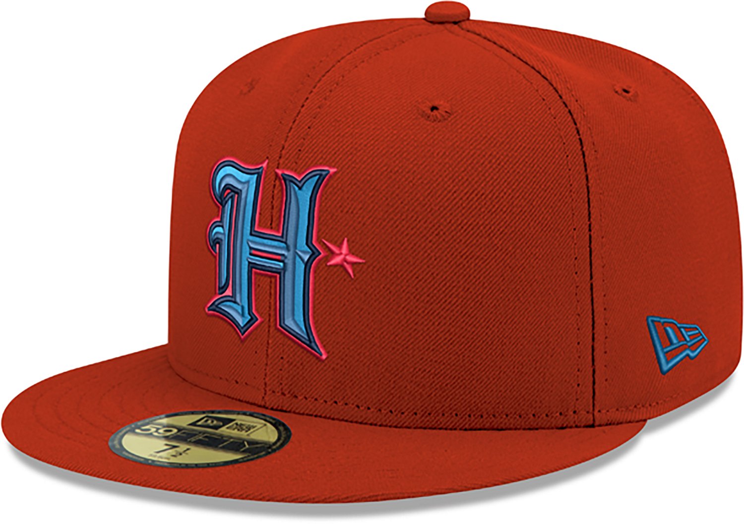 New Era Adults' Texans Front Door New H Logo 59FIFTY Cap - view number 3